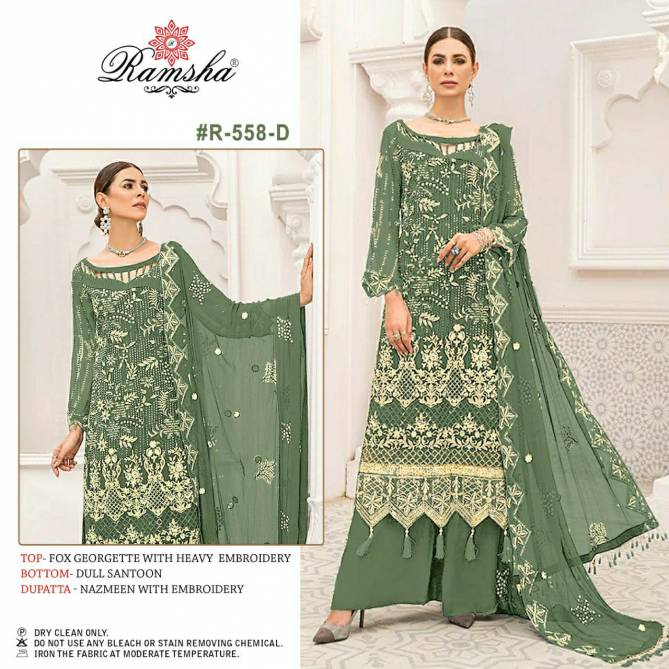 R 558 nx ramsha Wedding Wear Wholesale Pakistani Dress Material